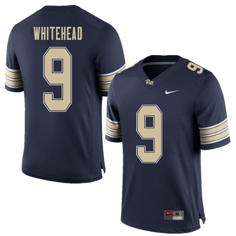 Men #9 Jordan Whitehead Pittsburgh Panthers College Football Jerseys Sale-Home Blue